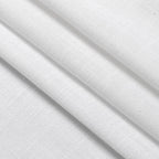 White 36 Inch Length Kitchen Curtains Linen Blend Back Tab Privacy Light - Image 7