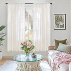 BGment Natural Linen Curtains 42X63 Inch Length - Image 2