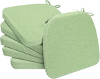 AAAAAcessories D-Shaped Chair Cushions, Machine-Washable Cover, Pear Green by AAAAAcessories