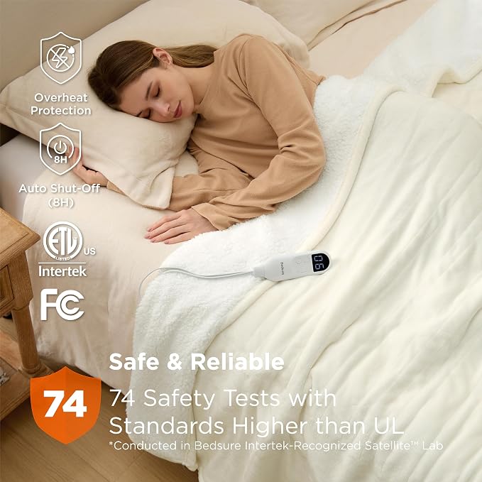 Bedsure Heated Blanket Twin Size, Soft Electric Blanket - Image 6