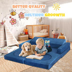 10 Pcs Modular Kids Play Sofa – Versatile Convertible Foam Cushion That Doubles - Image 4