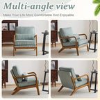 VINGLI Upgraded Premium Corduroy Accent Chair, Upholstered Arm Chair, Solid - Image 8