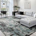 RELEANY Washable 10'x14' Abstract Area Rug - Image 4