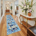 Blue Hallway Runner Rug 2'6''x14' - Image 7