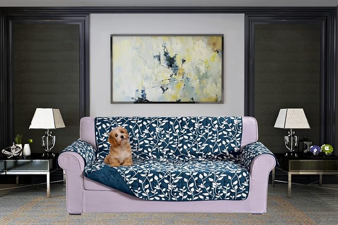 Elegant Comfort Quilted Furniture Protectors Solid and Printed Design by ELEGANTCOMFORT
