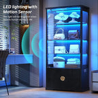 TAGELIER RGB Glass Display Cabinet - Image 4