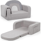 Foryoomi Kids Couch, 2-in-1 Soft Toddler Couch Fold Out by Unknown