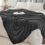 BEDELITE Fleece Blanket Soft Plush King Bed Blanket Charcoal Grey 108"x90" | - Image 5