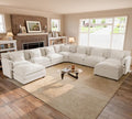ELUCHANG 150" Oversized V-Shaped Cloud Couch Modular Sectional Sofa by ELUCHANG