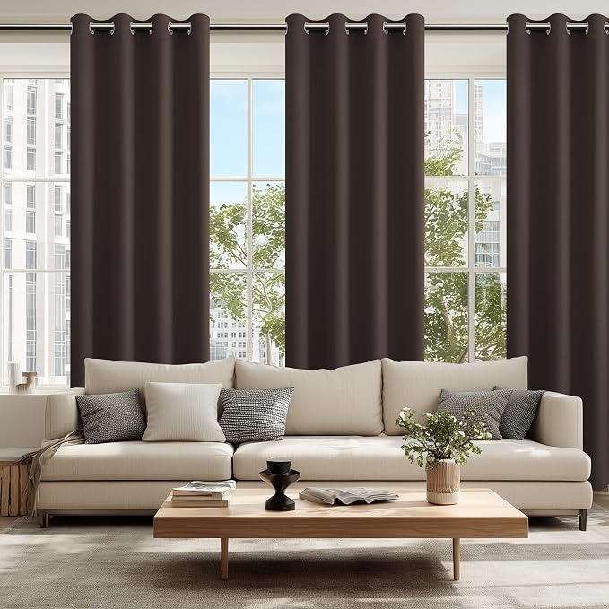 Blackout Curtains for Bedroom, 52 x 96 Inches Long, 2 Panels | Thermal - Image 6