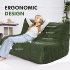 Bean Bag Loveseat Chair Big Sofa Beanbag Chair - Image 4