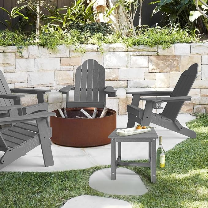 GARDENSTAR Adirondack Square Side Table, one-Tier Outdoor end Table, Patio Side - Image 2