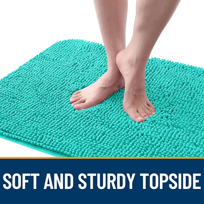 OLANLY Dog Door Mat for Muddy Paws 48x30, Super Absorbent Chenille Mud Mat | - Image 4