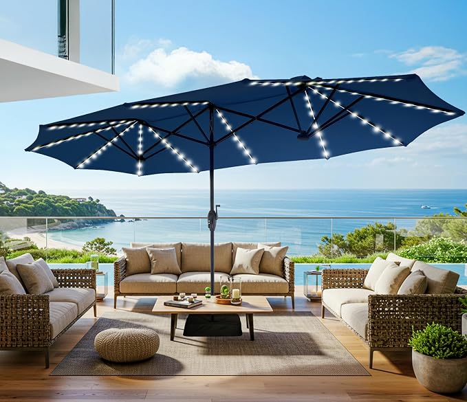 SUPERJARE 13ft Outdoor Patio Umbrella - Image 6
