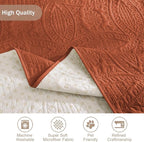 Orange Quilted TV Recliner Covers, Waterproof Medium Recliner Chair Covers - Image 5
