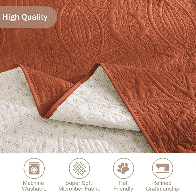 Quilted Grand Sofa Covers for 4 Cushion Couch, Couch Cover for Grand Sofa - Image 7