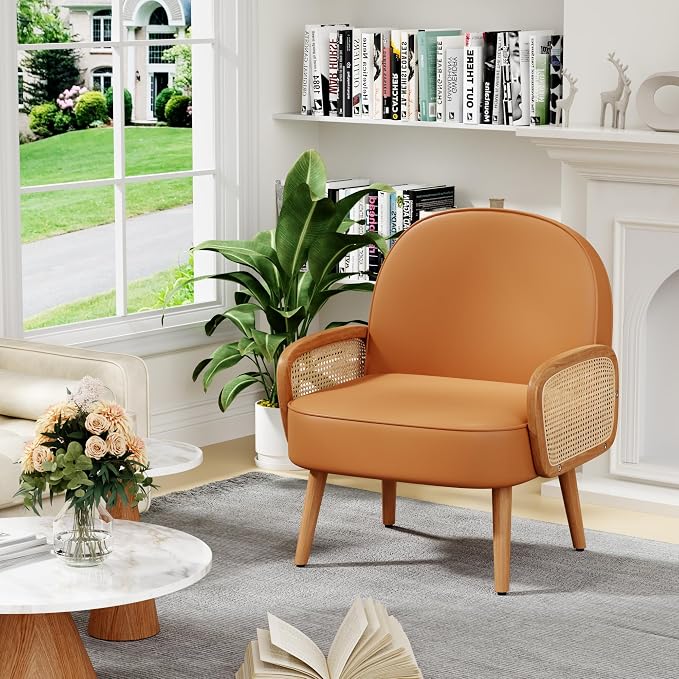 Aklaus Mid Century Modern Accent Chair Armchair - Image 5