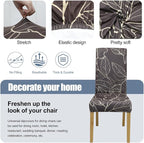 BIETYONE Stretch Dining Chair Covers Set of 4, Soft Removable Washable Kitchen - Image 3
