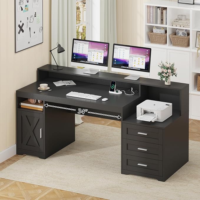 TVU Farmhouse Computer Desk - Image 8