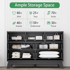 Xixini Fluted Dresser for Bedroom - Image 3