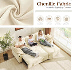 Ihanherry Modular Convertible Sectional Sofa Bed, Reversible Chaise & Storage - Image 7