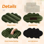MAXYOYO Extra Wide Kids Bean Bag Chair, Comfy Faux Fur Bean Bag Sofa - Image 8