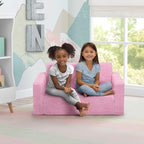 Delta Children Cozee Flip-Out Sherpa 2-in-1 Convertible Sofa to Lounger - Image 2