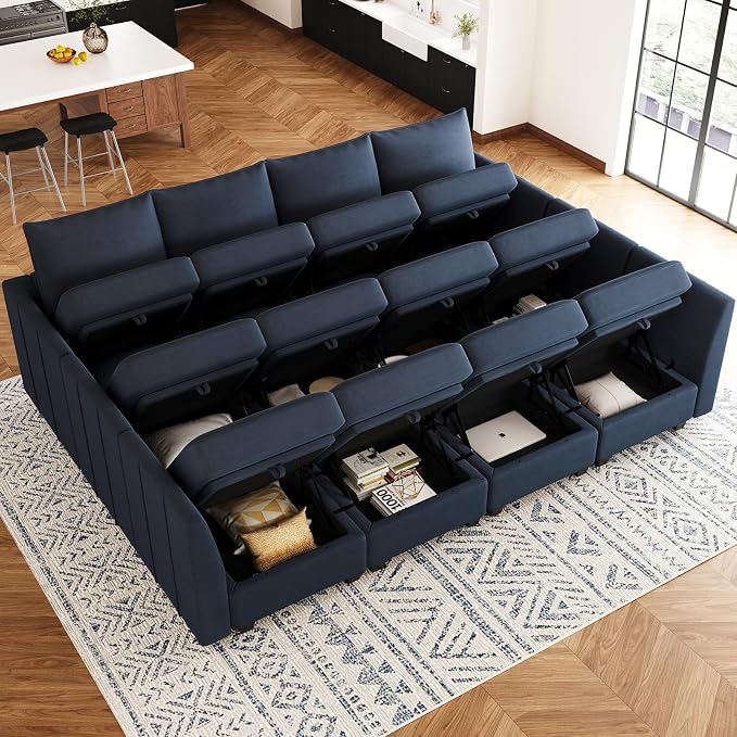 Belffin Oversized Modular Sectional Couch Sleeper Sofa - Image 3