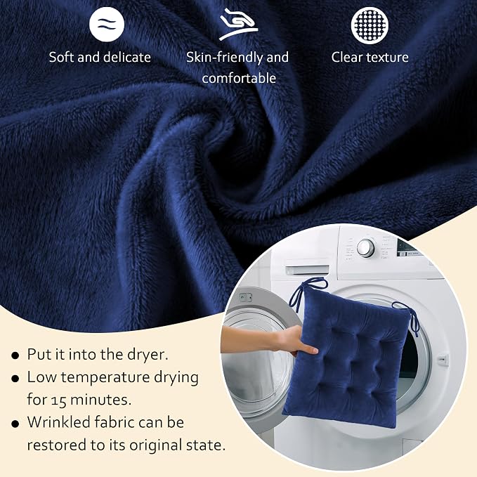 ELFJOY Rocking Chair Cushion Large Rocking Chair Pads - Image 4