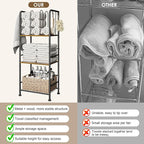 Towel Racks for Bathroom 3-Tier M-Shaped Detachable Dividers, Durable Metal - Image 6