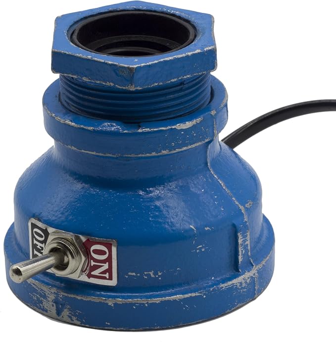 Loft Style Lamp, Corporal Blue Steampunk Industrial Vintage Style, Water Pipe - Image 5