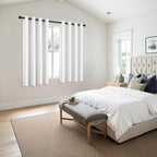 MIULEE Blackout Curtains for Bedroom 2 Panels 55 x 68 Inch Long Pure White | - Image 6
