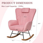 VECELO Rocking Chair Nursery - Image 2