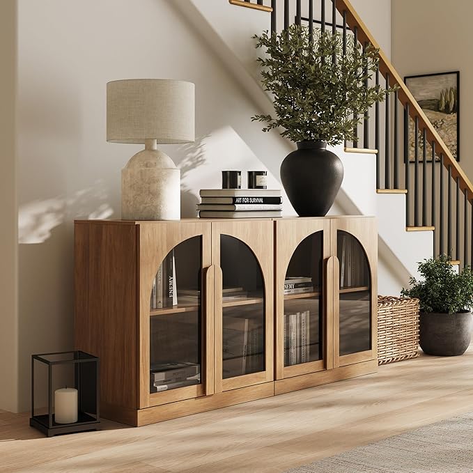 BELLEZE Set of 2 Modern Sideboard Buffet Cabinets - Image 5