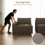 Vesgantti 114" Modular Boneless Couch, Modern 3 Seater Sectional Sofa - Image 6