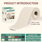 Besezx Linen Fabric Repair Tape, 3x79 Inch Self Adhesive Repair Patches - Image 2
