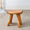 Greenage Cedar Roots Wooden Stool Naturally Shape 10" x 13.5" x 12.2" H Wood by Organicwooddesignsexudingvitality