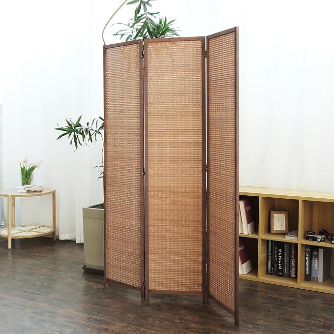 Furnnylane 3 Panel Bamboo Room Divider - Image 5
