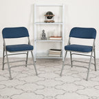 Flash Furniture 2 Pack HERCULES Series Premium Curved Triple Braced & Double - Image 2