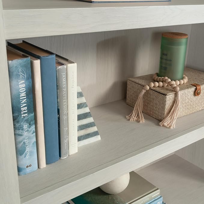 Sauder 5 Tier Book Shelf Wooden Bookcase Multipurpose Bookshelf - Image 8