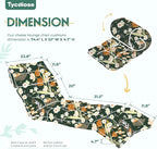 Outdoor Chaise Lounge Chair Cushion Set of 4, Waterproof 74.4 x 22 x 4.7 Inches - Image 2
