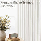 Beige White Pinch Pleated Extra Wide Curtain Panels 96 Inches Long 100 Wide | - Image 4