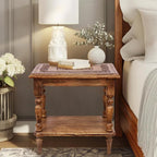 COTTON CRAFT Solid Wood End Table - Image 2