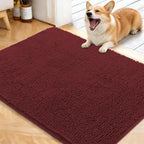 OLANLY Dog Door Mat for Muddy Paws 40x32, Super Absorbent Chenille Mud Mat | by OLANLY