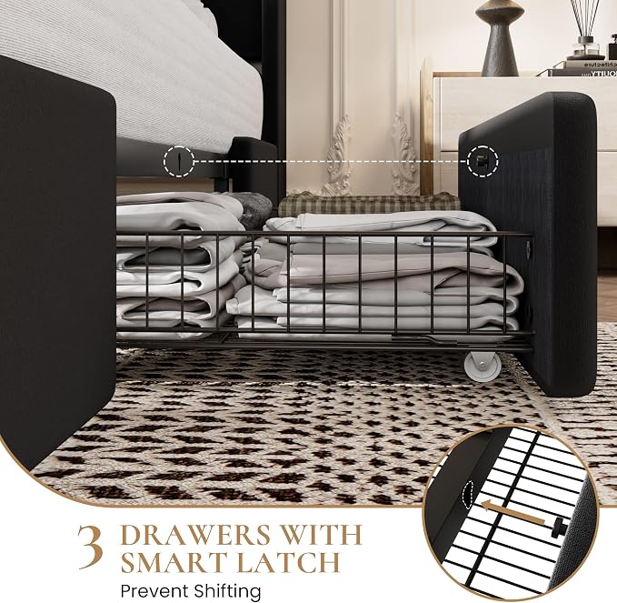SHA CERLIN King Size Bed Frame - Image 6