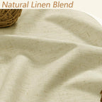 Extra Long 100% Blackout Linen Curtains - Image 3