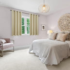 Blackout Curtains for Bedroom, Light Beige, 52 x 54 Inch, 2 Panels | Thermal - Image 6