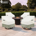 Outdoor Swivel Rocker Chair Cover 2 Pack, Patio Swivel Chair Covers - Image 8