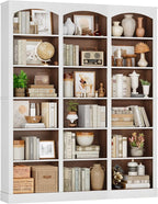 FACBOTALL 71" Triple Wide Bookshelf, 6 Tier Tall Bookshelf, Large Bookcase by FACBOTALL