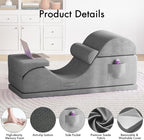 Convertible Yoga Chair for Adults, Ergonomic Foam Lounge - Image 4